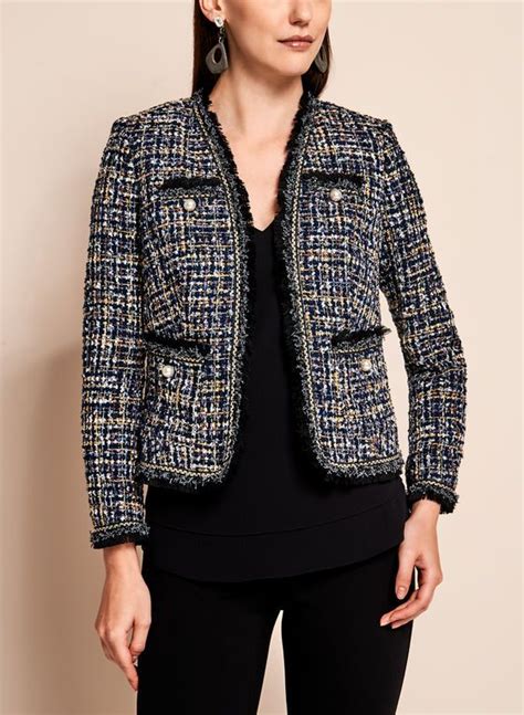 veste style chanel amazon|chanel cotton tweed jacket.